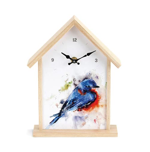 Watercolor Birdhouse Clocks