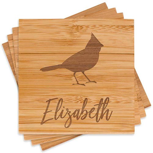 Engraved Bird Coasters