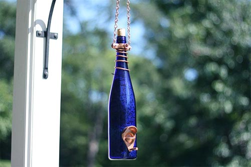 Wine Bottle Bird Feeders