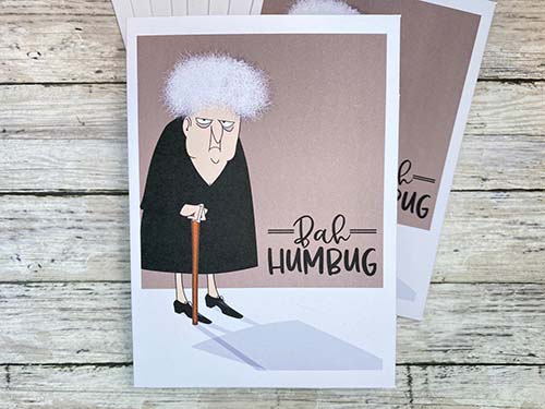 Bah Humbug - Funny Seasons Greeting Card