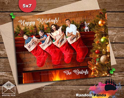 Custom Photo Christmas Card - Stocking Stuffers