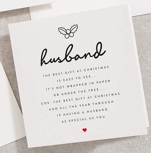 Perfect Holiday Greeting Cards for Husbands