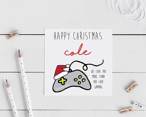 Gaming Themed Christmas Cards