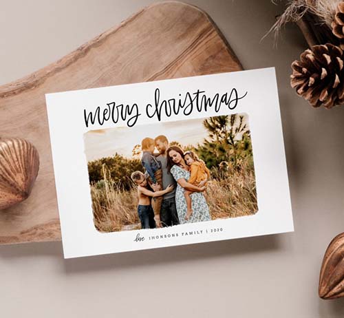 Instant Download - Photo Merry Christmas Card