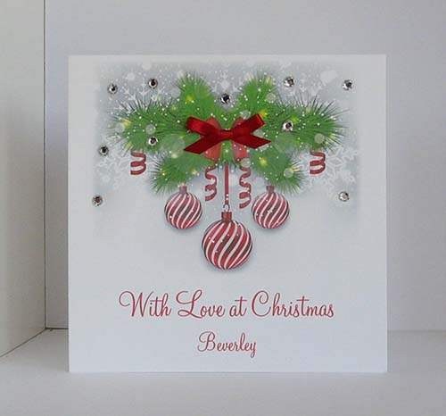 With Love at Christmas - Christmas Greeting Card