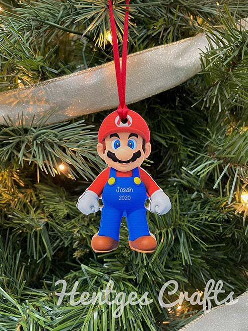 Personalized Mario Ornament
