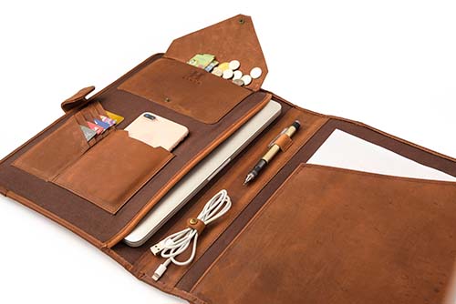 Personalized Leather Portfolio