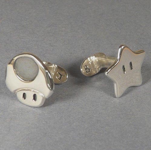 Wedding Mario Cufflinks - cosplayer gifts