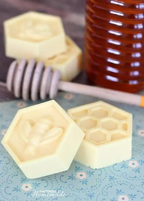 DIY Milk & Honey Soap - Happiness is Homemade