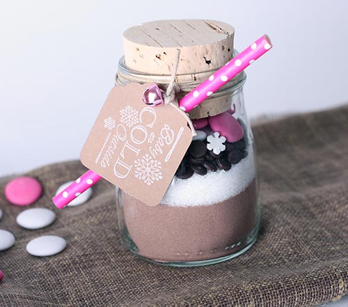 diy birthday gifts - Hot Chocolate Kit