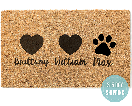 Custom Family Door Mat