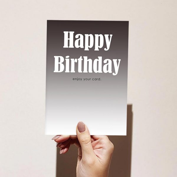 Enjoy Your Card Happy Birthday Card
