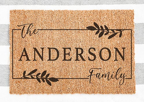 Personalized Family Door Mat