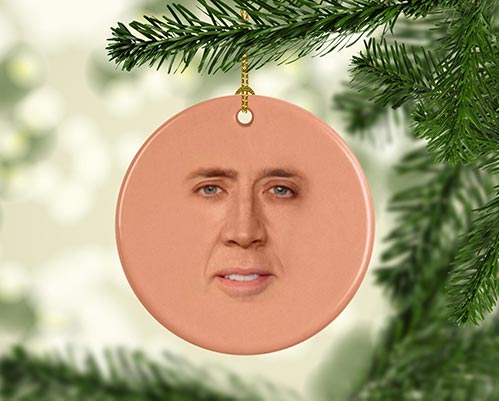 Nicolas Cage Ornament