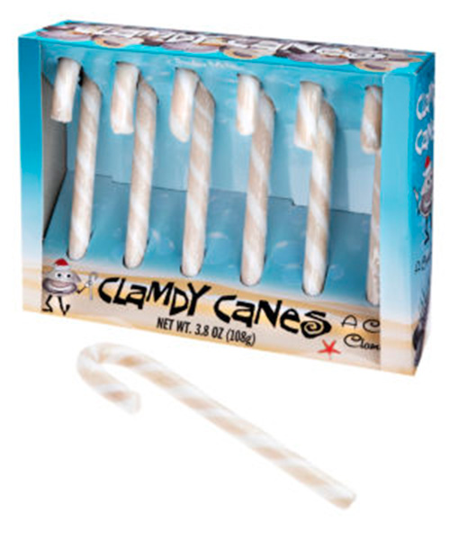 Clam Favor Candy Canes