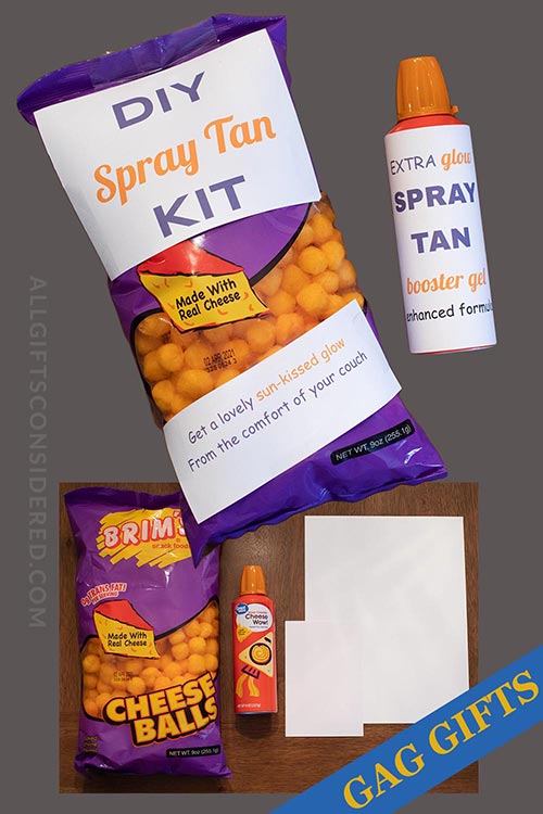 DIY Spray Tan - gag gifts