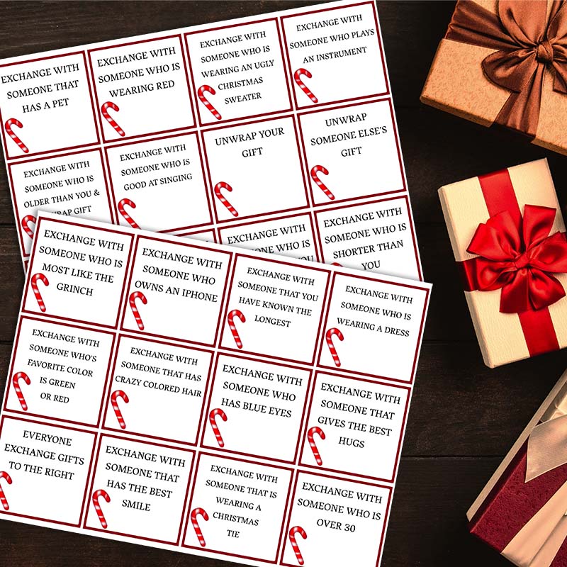 Draw A Card Printable Gift Exchange Game All Gifts Considered