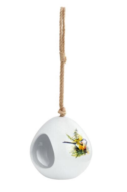 Chickadee and Ferns Bird House