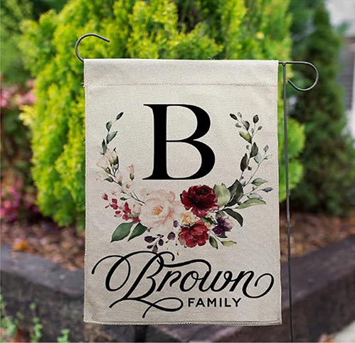 Burlap Garden Flag