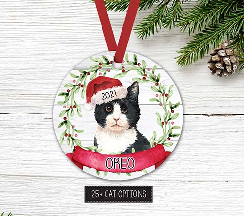 Custom Cat Ornament: gifts for cat lovers