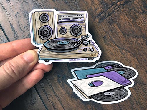 HiFi Stereo Sticker - audiophile gifts