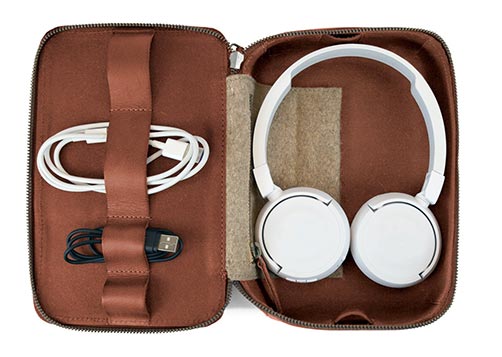 Leather Headphones Case - audiophile gifts