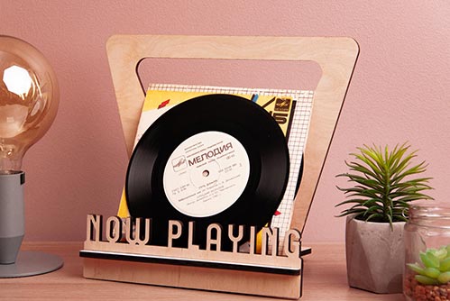 Best Gifts for Audiophiles: Now Playing Record Holder - audiophile gifts