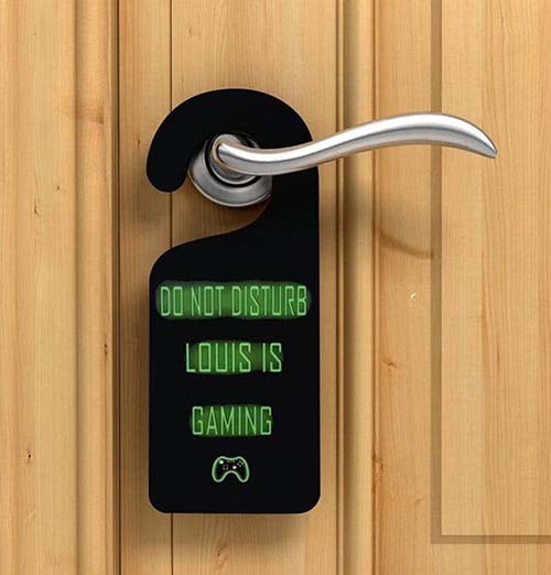 Do Not Disturb Sign for Gamers