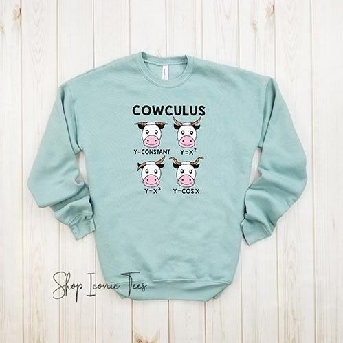 Cow-Culus Math Sweater