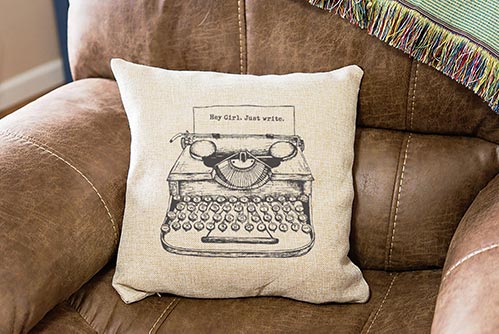 Hey Girl, Just Write - Pillow