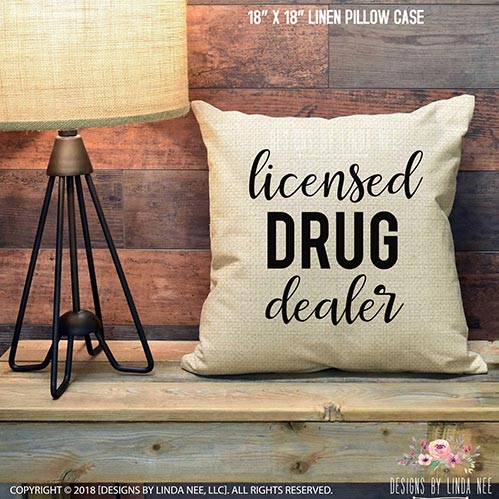 Funny Pillow Decorations for Pharmacist