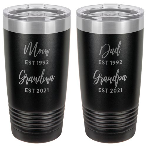 Matching Grandpa & Grandma Tumblers- Gifts for Grandparents