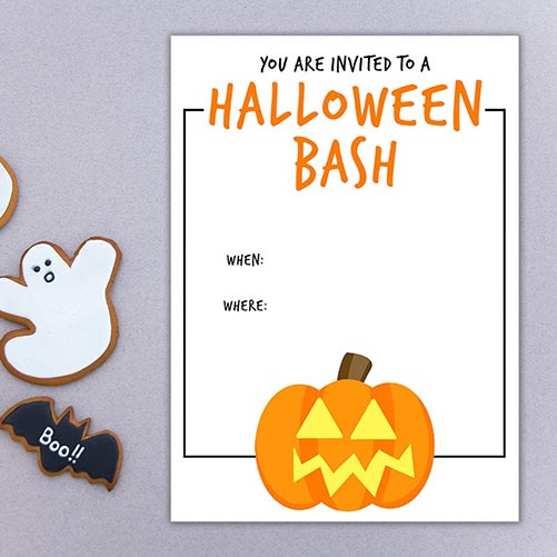 Halloween party ideas - Halloween Bash - Invitation Downloads