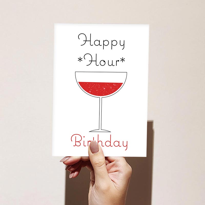 Happy Hour Happy Birthday Card