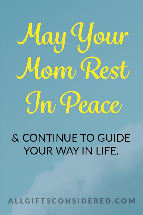 in memory of mom gifts -Best Rest in Peace Quotes for Loss of Mom