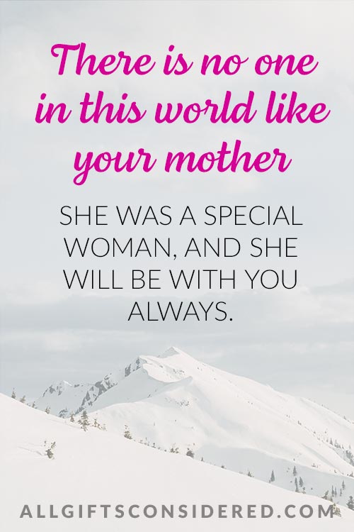 In Memory of Mom Quotes - There is No One in This World