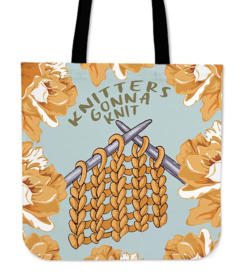 Knitters Gonna Knit Tote Bag