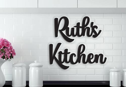 Personalized Kitchen Sign