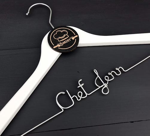 Personalized Chef Coat Hanger