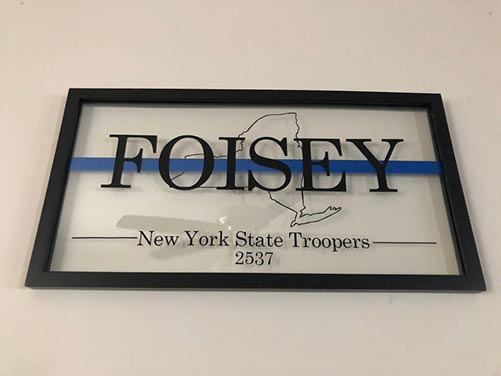 Personalized Frames for State Troopers