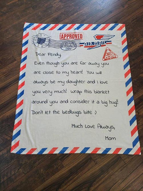 Letter on a Blanket