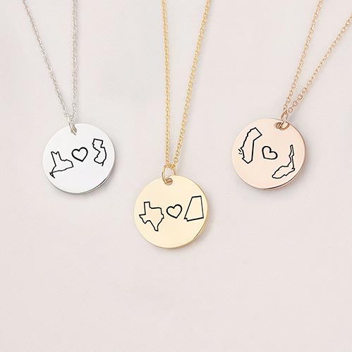 4 Best Friends Gifts, Matching Necklaces For Bff, Long Distance