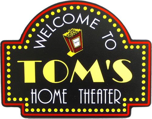 Personalized Theater Bar Sign