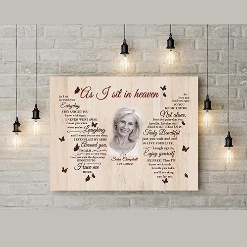 As I Sit in Heaven - Personalized Portrait