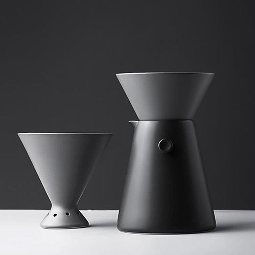 Black and Sleek Coffee Dripper