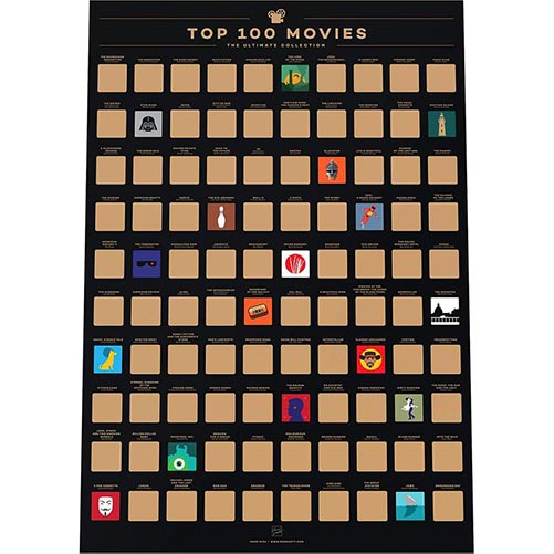 Movie Scratch Off Poster