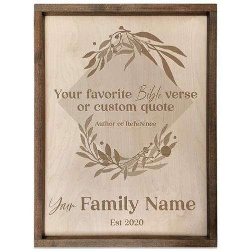 Family Name Plaque