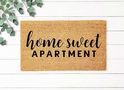 Home Sweet Apartment Door Mat