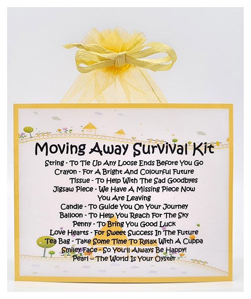 Moving Away Survival Kit
