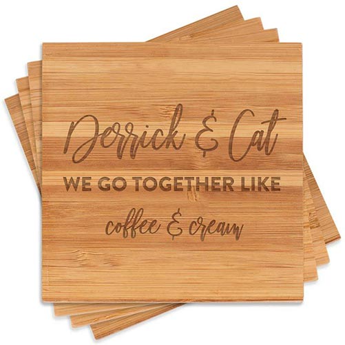 We Go Together Like - Personalized Coasters